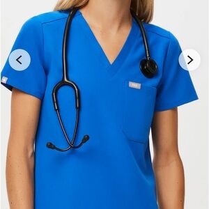Figs Women's Blue Scrub Top